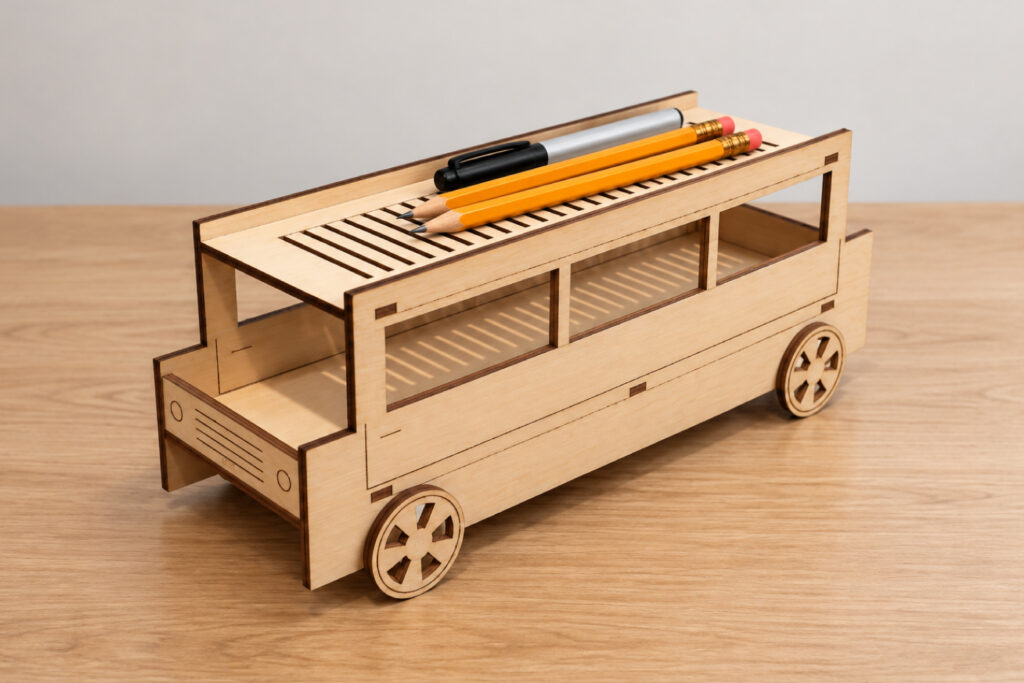 wooden laser cut vehicle maker free generator